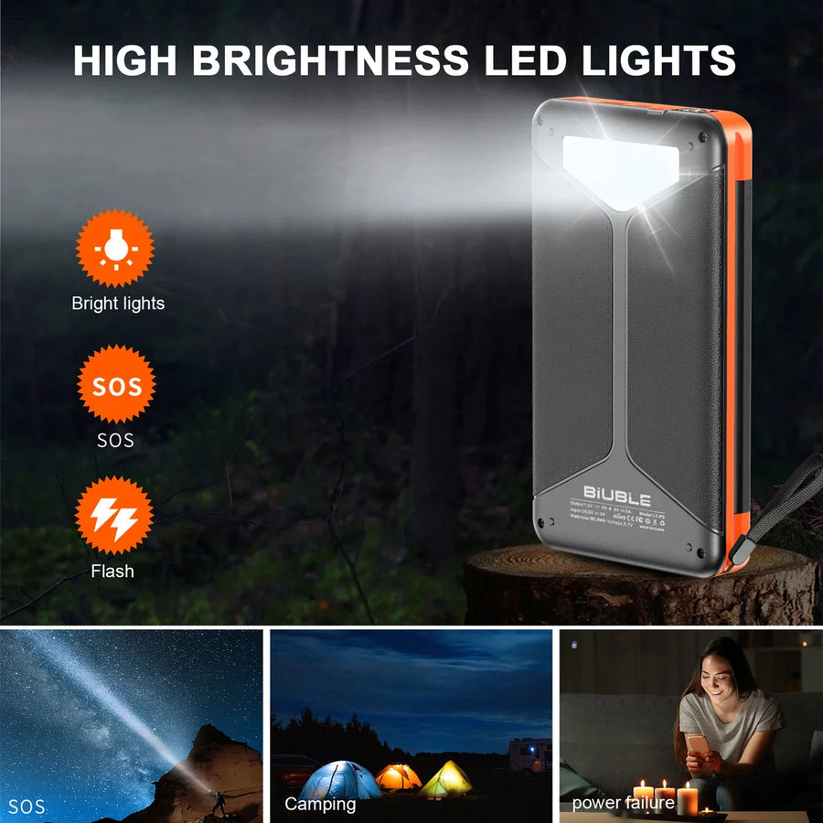 Solar Fast Charging Ultra-Large Capacity Portable Powerbank - Image 5