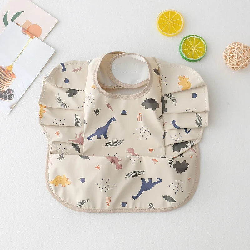 Babero Impermeable con Bolsillo para Recoger Comida