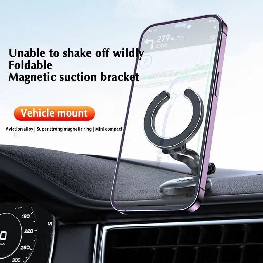 Adjustable Folding Magnetic Ring Car Phone Holder - Image 2