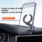 Adjustable Folding Magnetic Ring Car Phone Holder