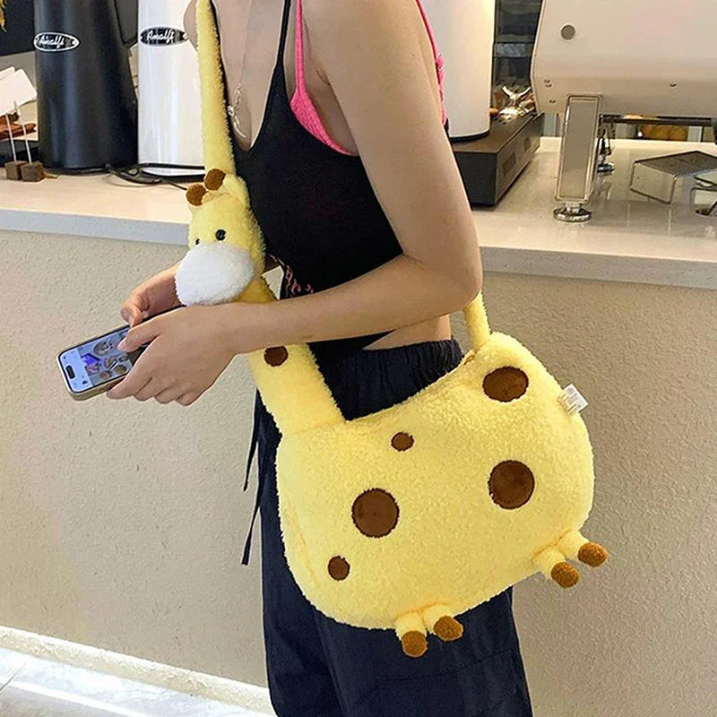 Plush Doll Crossbody Shoulder Bag