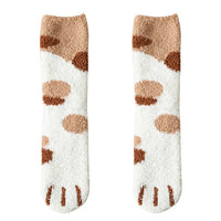 Plush Winter Cute Cat Paws Sock - Image 11