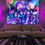 Colorful Glowing Luminous Tapestry