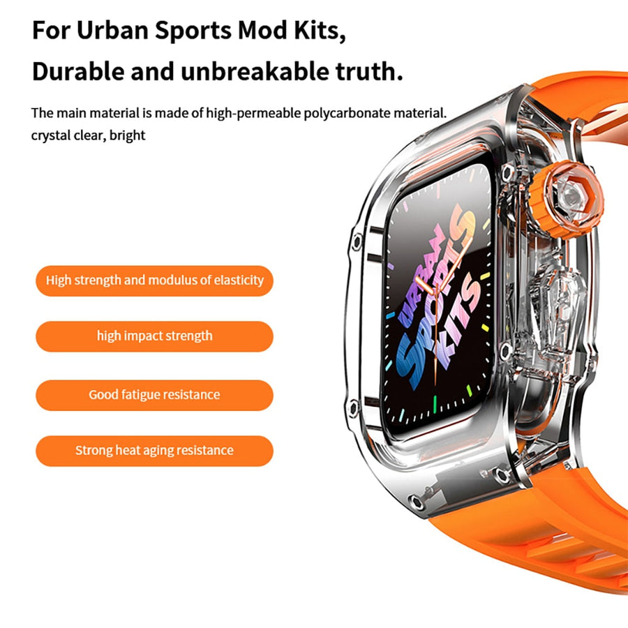 Transparent Smart Watch Strap Mod Kit Case - Image 1