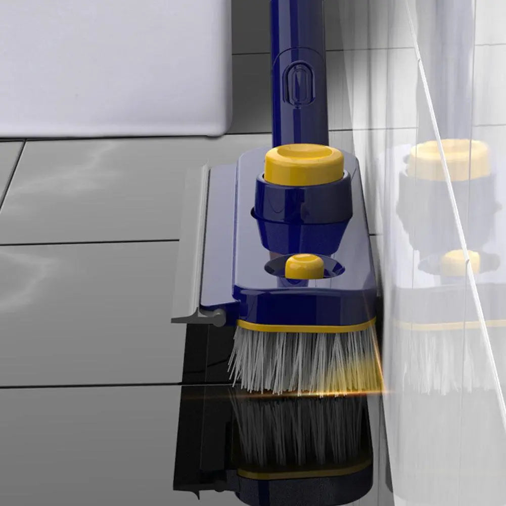 2in1 V-Shaped Long Handle Floor Scrub Edge Cleaner Brush · Mavigadget
