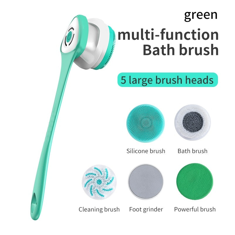 Deep Clean Long Handle Electric Shower Brush - Image 6