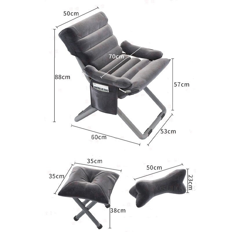 Modern Simple Home Foldable Lounge Chair - Image 5