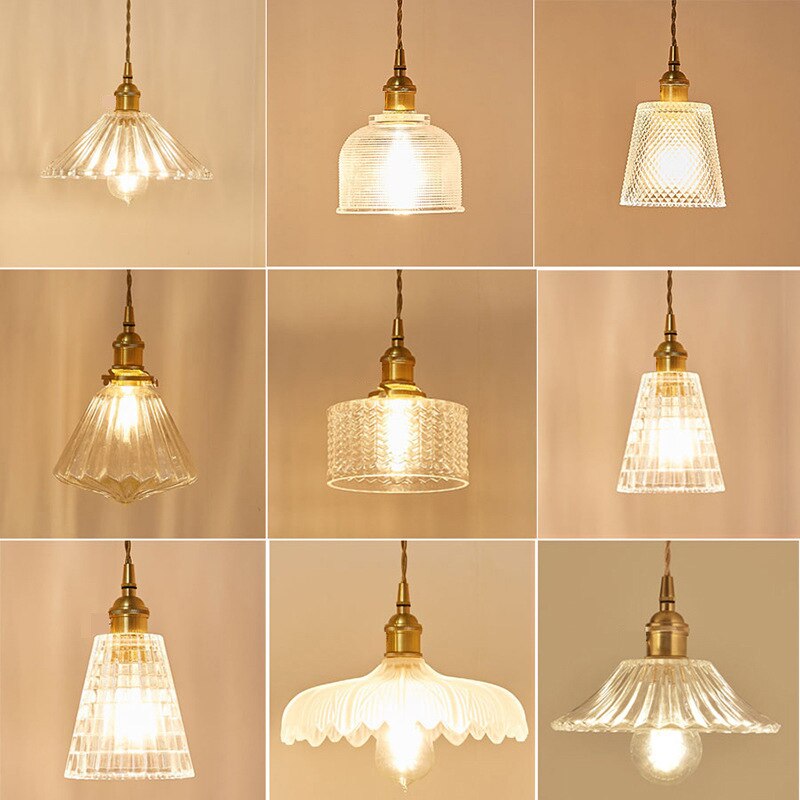 Nordic Brilliance Transparent Glass Pendant Lamp