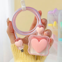 Transparent Love Charging Cable Protector Case - Image 0