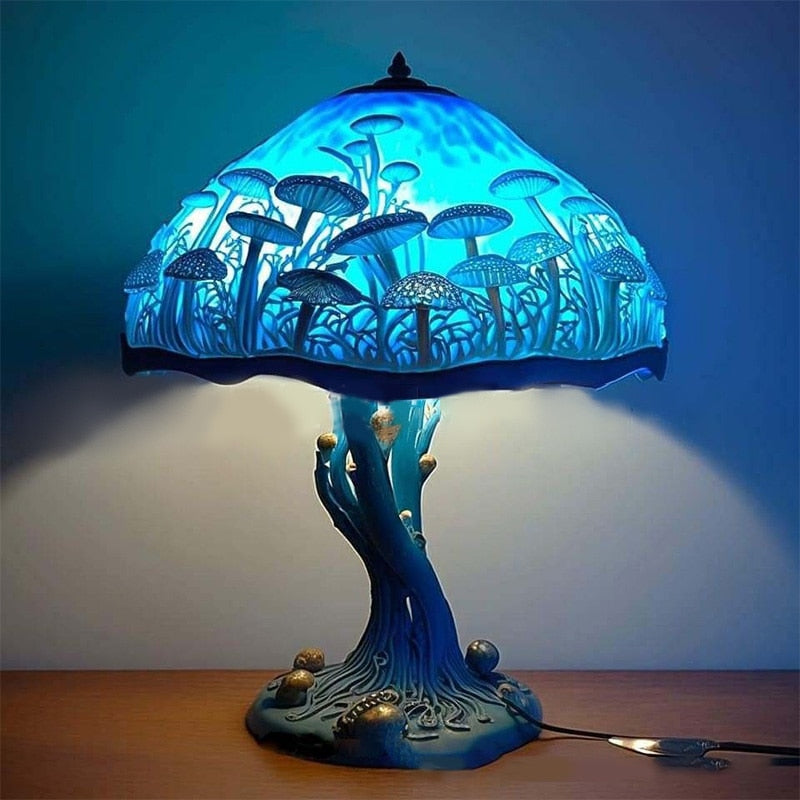 Colorful Mushroom Resin Lamp - Image 4