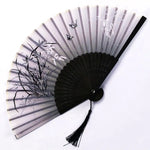 Traditional Japanese Style Floral Hand Fan