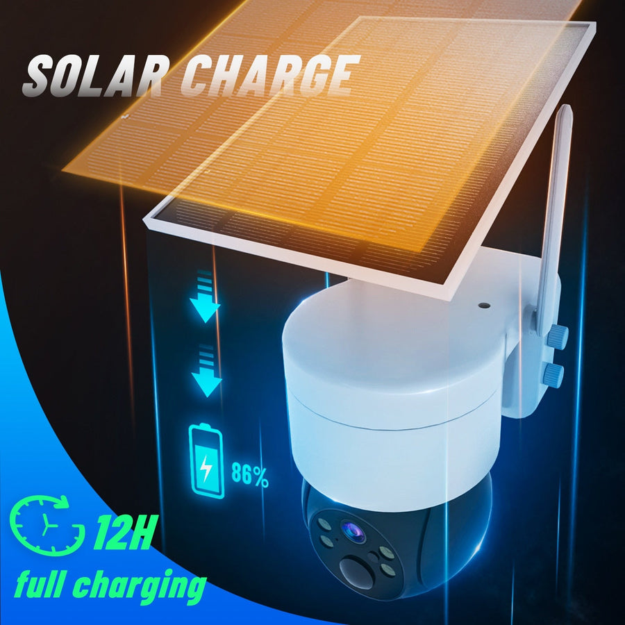 Outdoor WiFi Solar-Powered Security IP Camera - Image 3