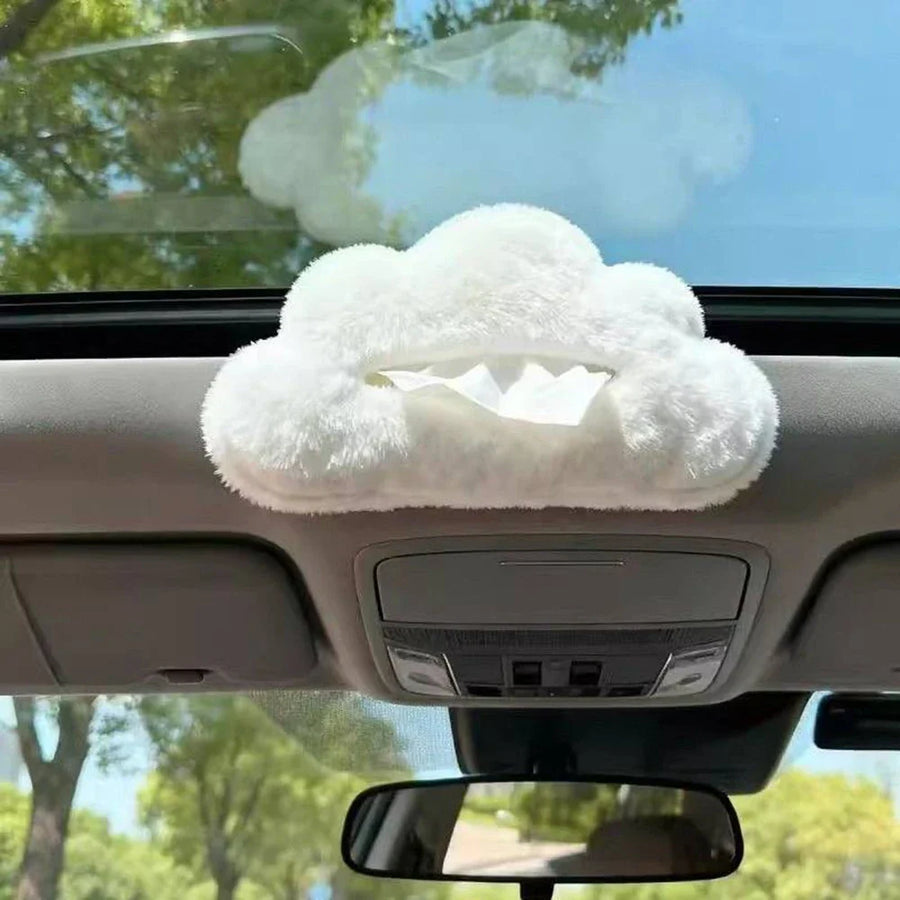 Cloud Shape Hanging Car Tissue Box - Image 5