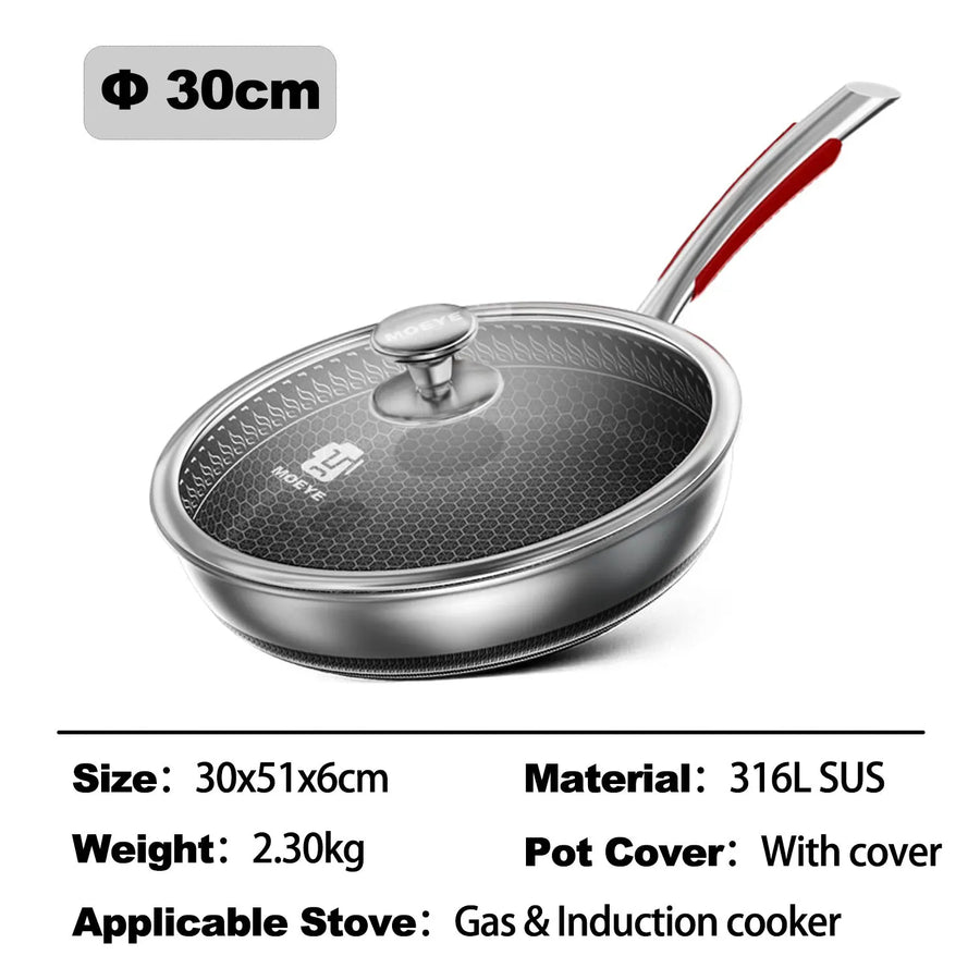 Safe Cook Nonstick Antibacterial Stainless Steel Pan - Image 8