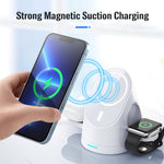 3in1 Space Station Magnetic Wireless Charger Stand