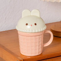 Cartoon Ice Cream Animal Ceramic Mug - Image 6