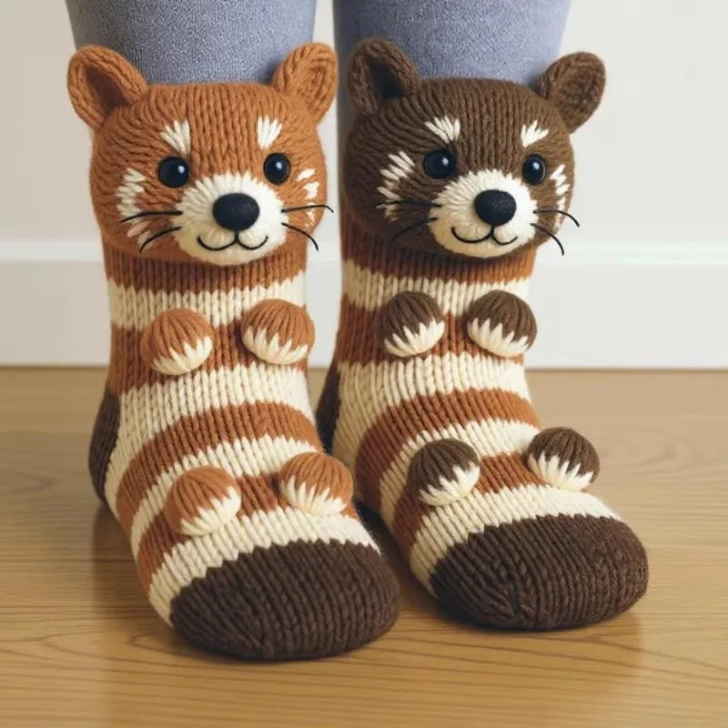 Animal Crew Plush Cozy Socks - Image 11