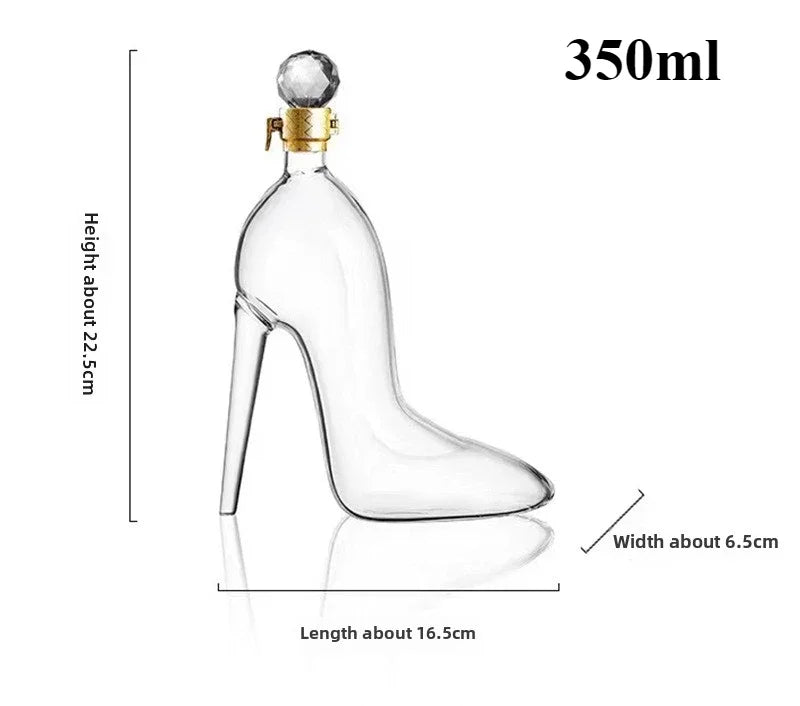 High Heel Fancy Glass Wine Decanter - Image 8