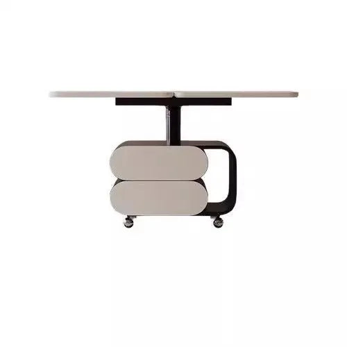 Modern Nordic Height Adjustable Hidden Drawers Coffee Table - Image 4