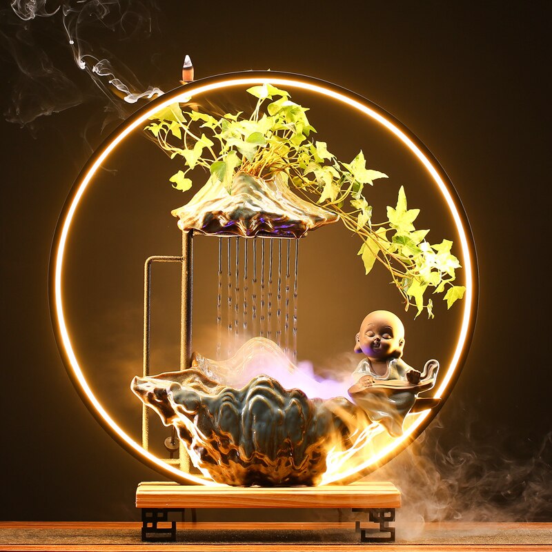 Forest Life Aroma Therapy Waterfall Incense Burner