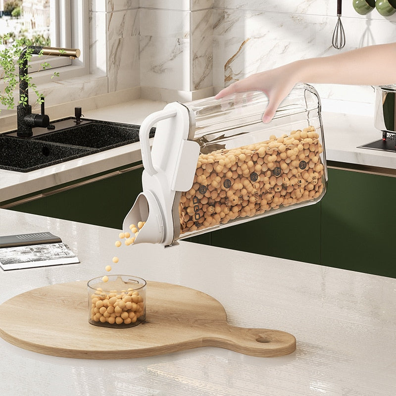 Transparent Measuring Food Storage Dispenser - Image 1