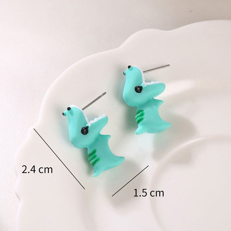 Animal Bite Cartoon Creative Earrings