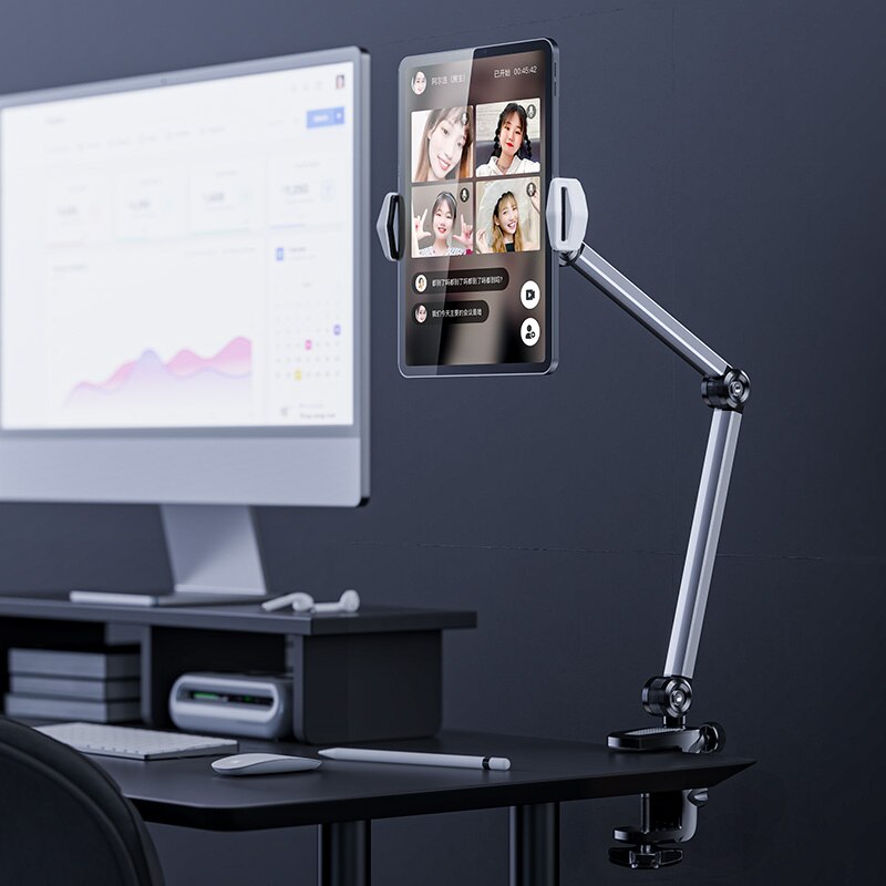Adjustable Smart Folding Metal Tablet Holder - Image 5