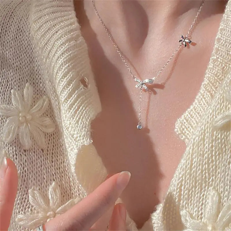 Treasure Pearl Delicate Zircon Necklace - Image 1
