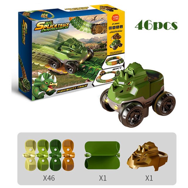 Dinosaur Traffic Jam Gravity Race Track Toy - Image 7