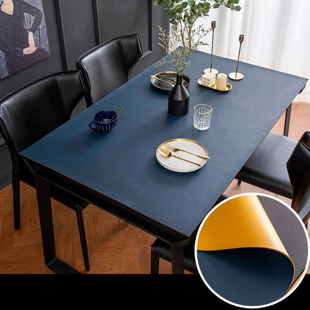 Nordic Minimalist Leather Waterproof Table Protector Mat - Image 6