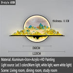 Mountain Sunset Scene LED Wall Lamp