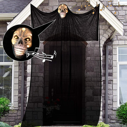 Ghost Skull Hangable Halloween Decoration - Image 0