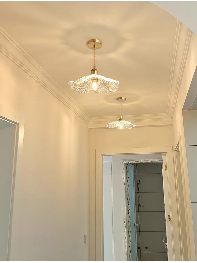 Blush Bloom Vintage Glass Pendant Light
