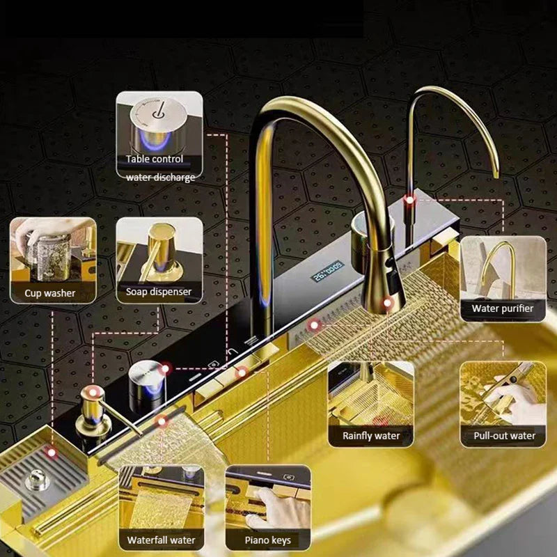 Modular Modern Craft Multi-Layer Kitchen Sink - Image 5