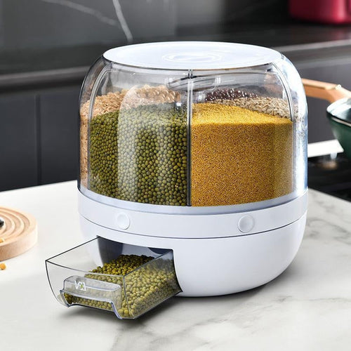 Rotating Grain Organizing Food Dispenser - Image 0