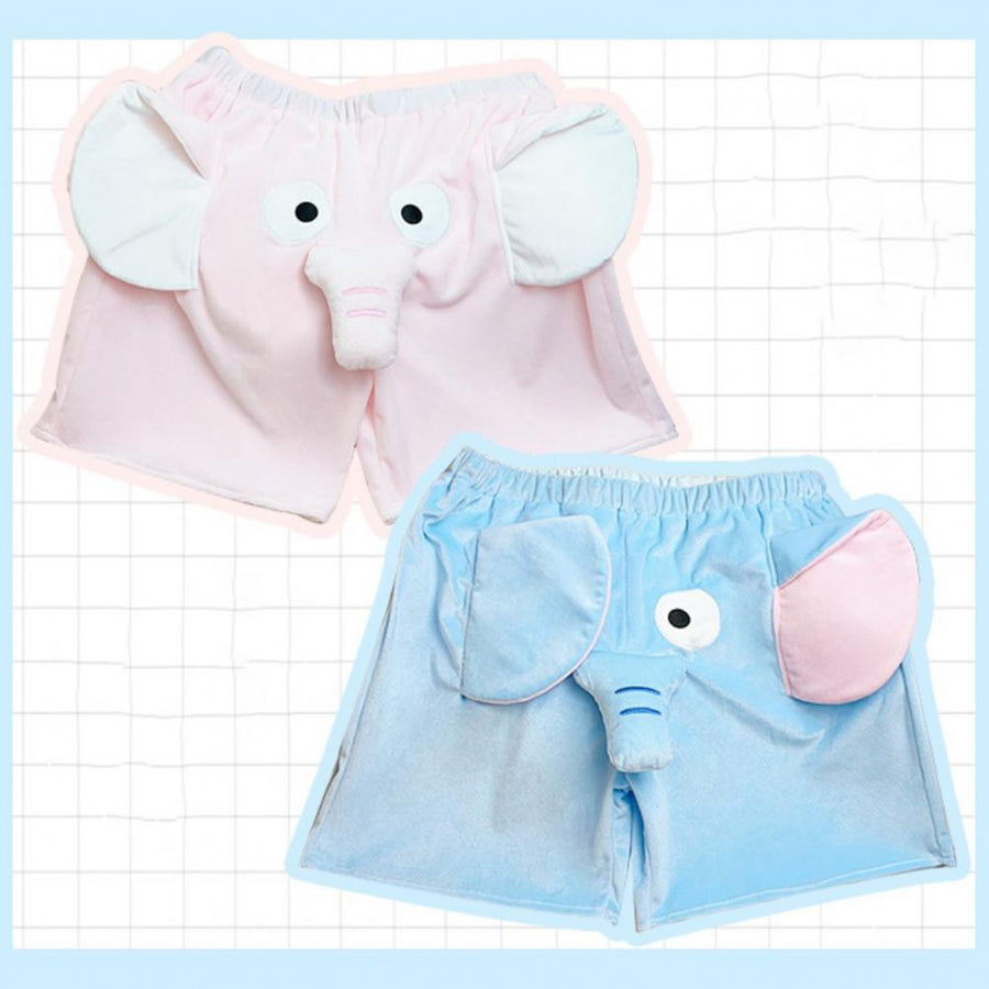 Funny Elephant Loose Cute Shorts - Image 2