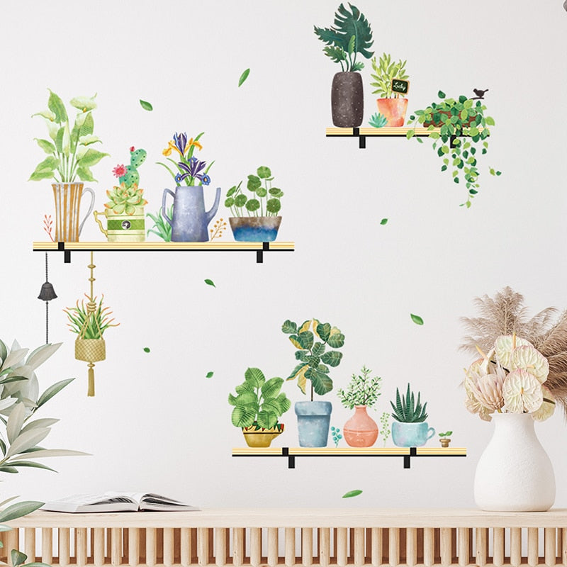 Nature Aura Plants Wall Stickers - Image 1
