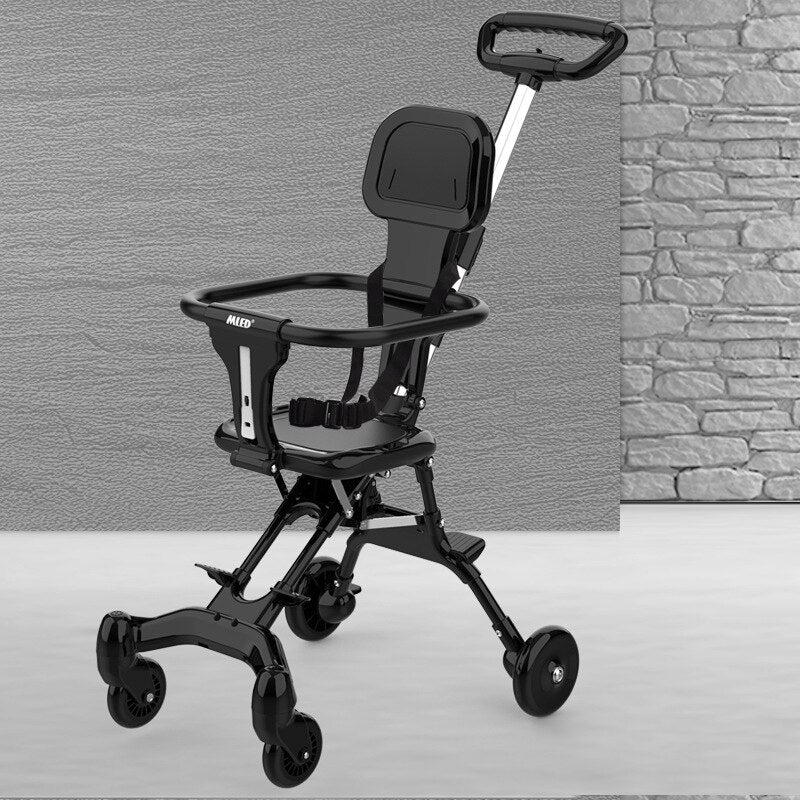 One-Click Fold High Landscape Baby Stroller - Image 3