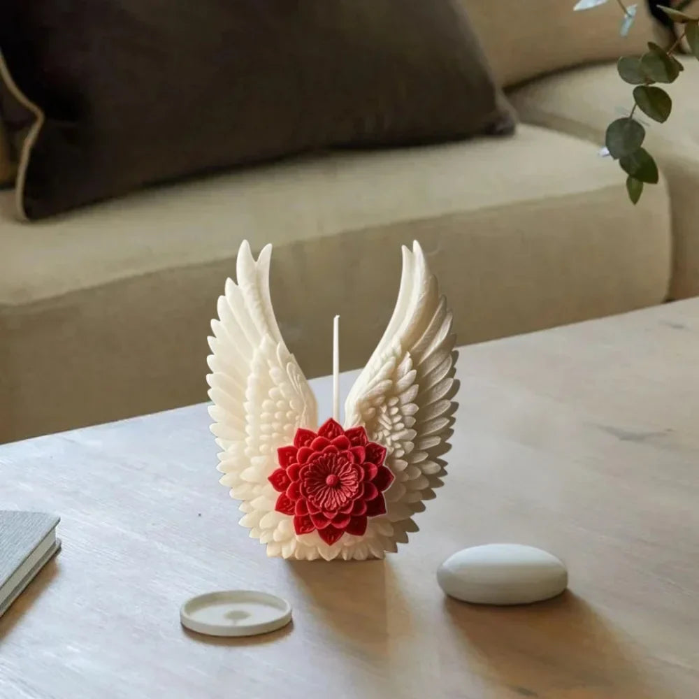 Angel Wing Flower Candle Holder - Image 5