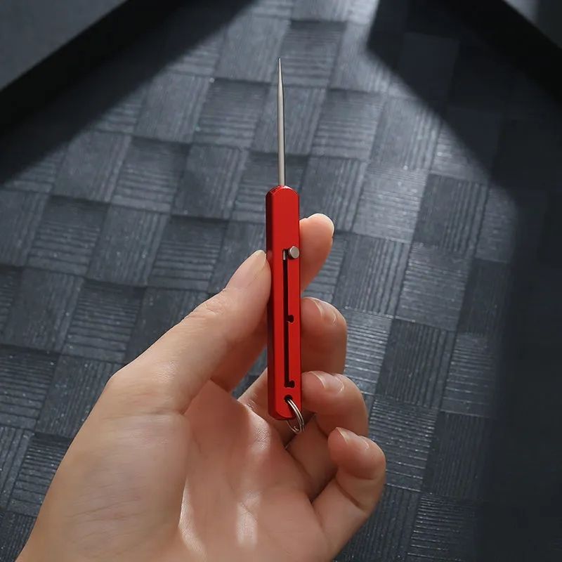 Compact Titanium Outdoor Defense Tool Keychain - Image 4
