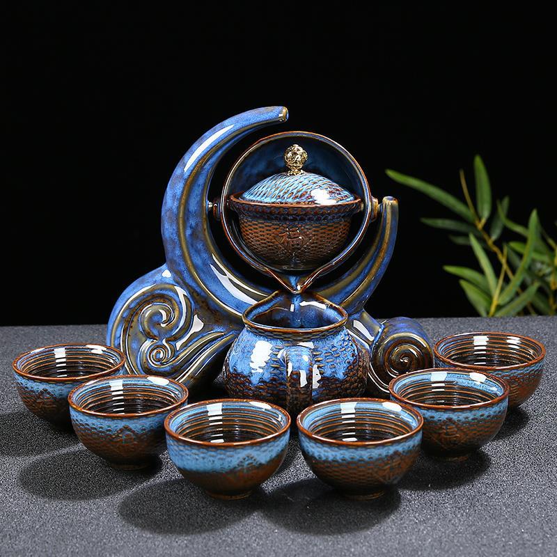 Ceramic Charm Far East Style Semi-Automatic Teapot - Image 3