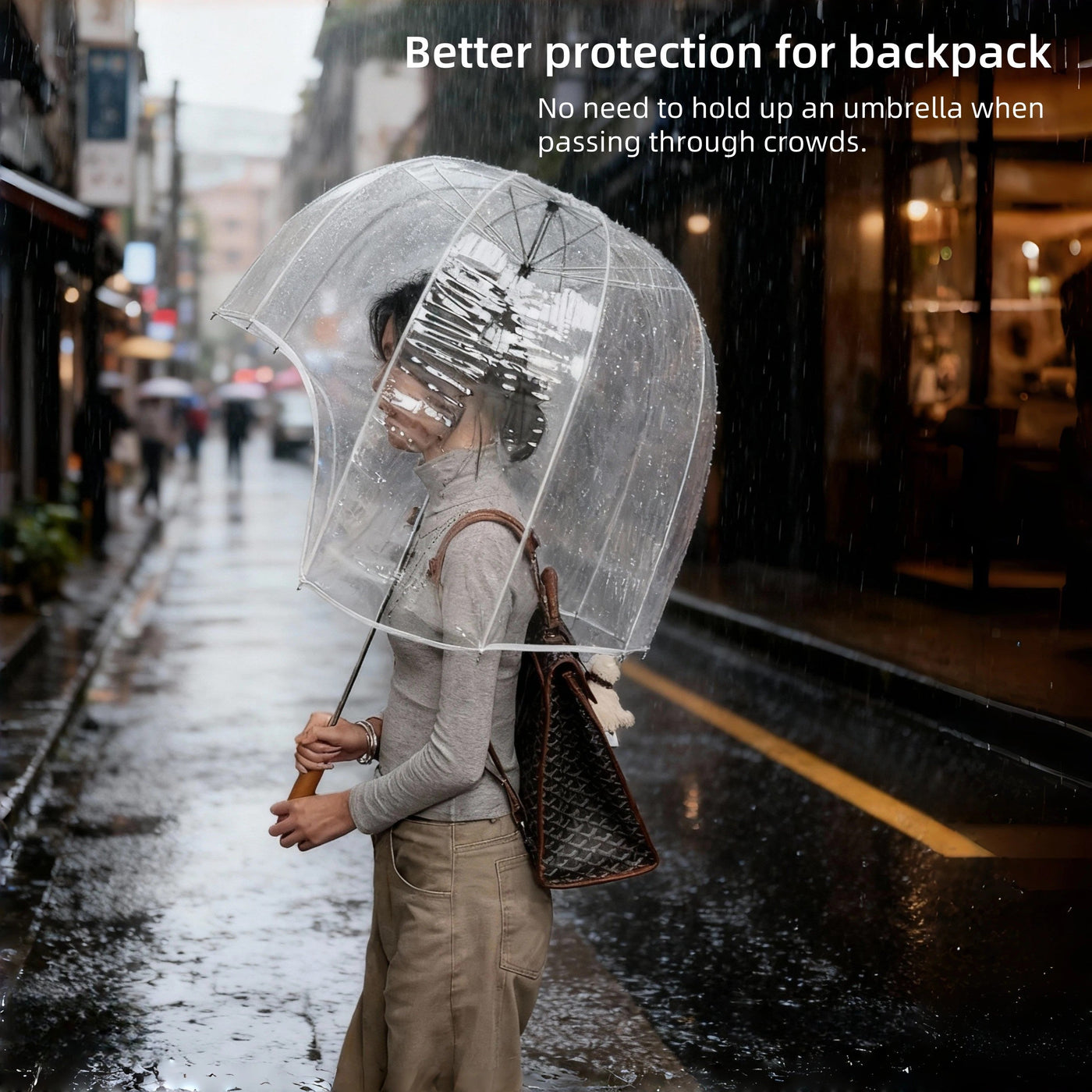 Never Wet Full Cover Bubble Umbrella - Image 1