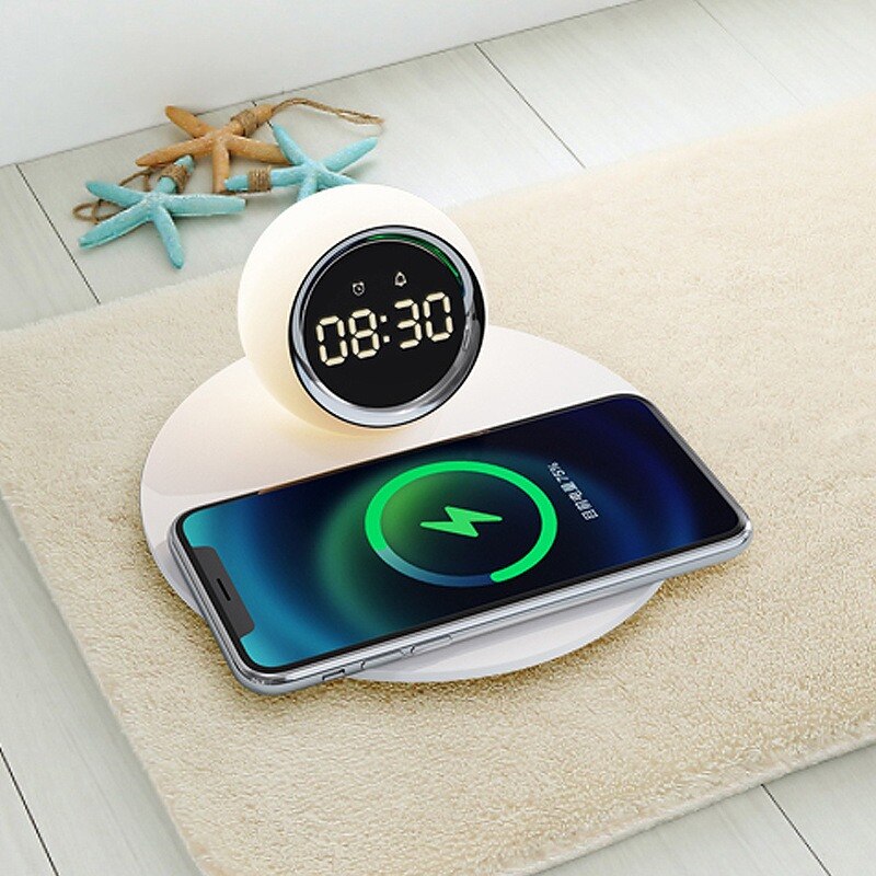 Sunshine Alarm Clock Elegant Clock Wireless Charger - Image 0