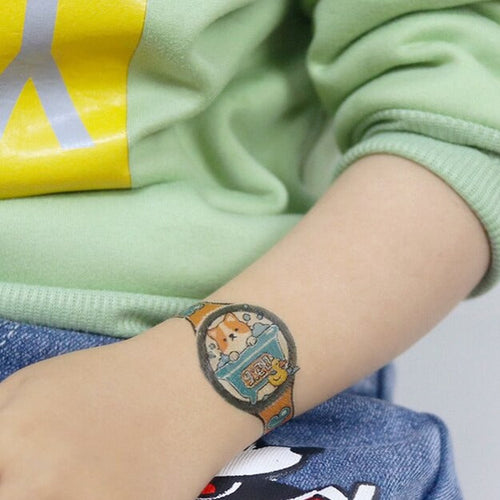 Luminous Temporary Tattoo Watch Sticker - Image 0