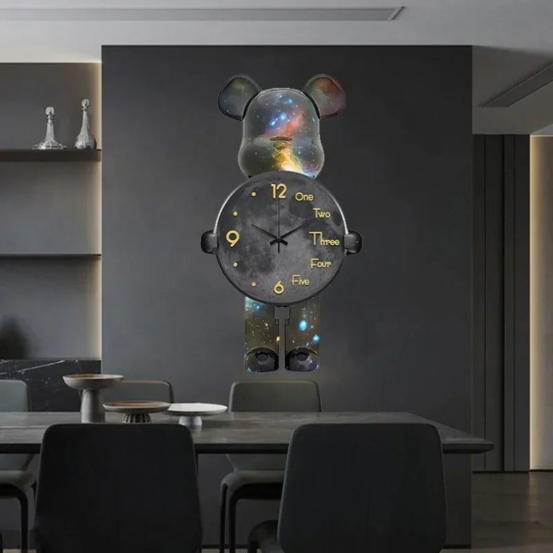 Glowing Star Bear LED Wall Clock - Image 4