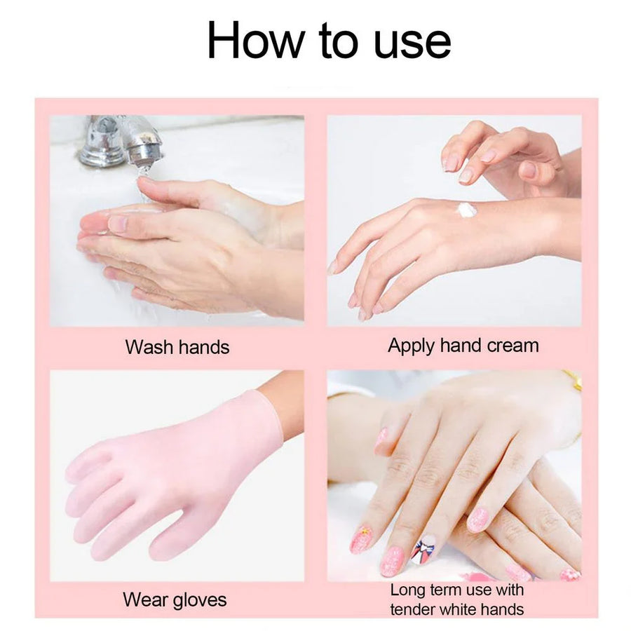 Waterproof Aqua Care Silicone Spa Gloves - Image 3