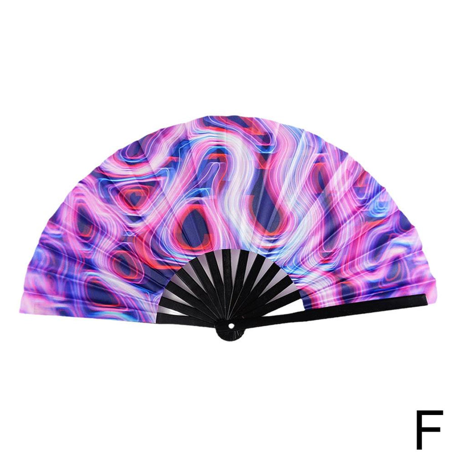 Reflective Japanese Style Folding Hand Fan - Image 6
