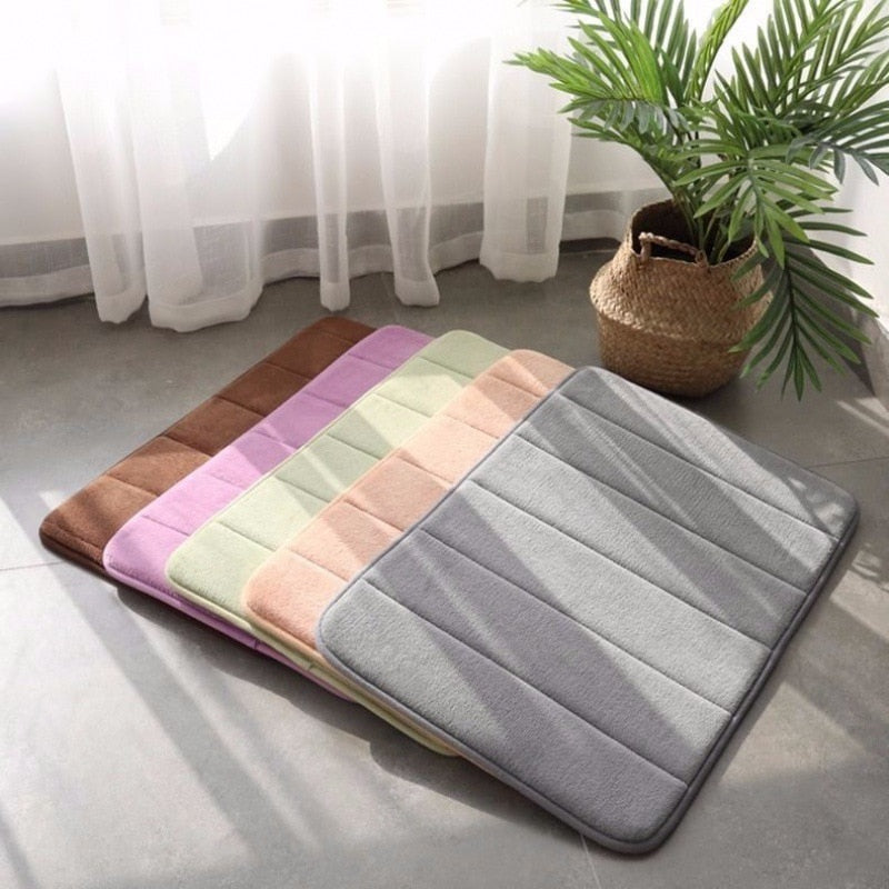 Memory Foam Water Absorbent Bathroom Mat - Image 1