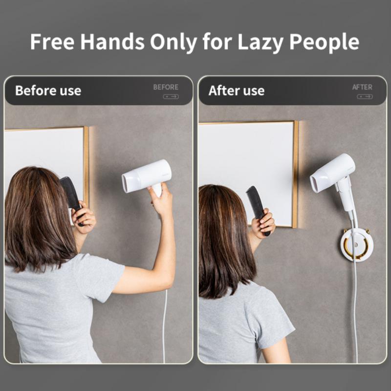 Mounted Universal Self-Adhesive Hair Dryer Holder