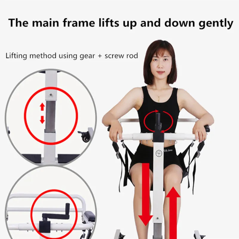 Simplified Elderly Patient Movement Mobility Bed Assistant Wheelchair - Image 2